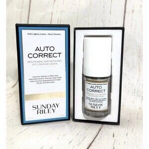 Sunday Riley Auto Correct Eye Cream Full Size 0.5oz NEW Brightening & Depuffing